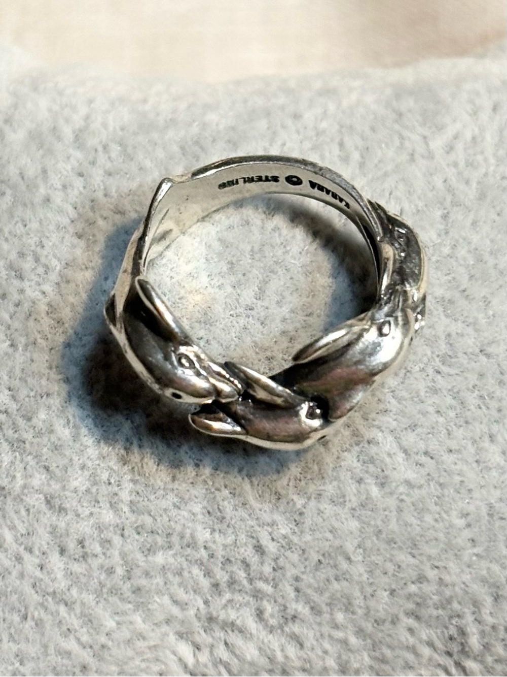 Kabana Sterling Silver Dolphin Pid Rings size 7 - Picture 6 of 10